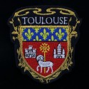 &Eacute;cusson de la ville de Toulouse V1 - Ancien mod&egrave;le - Croix jaune