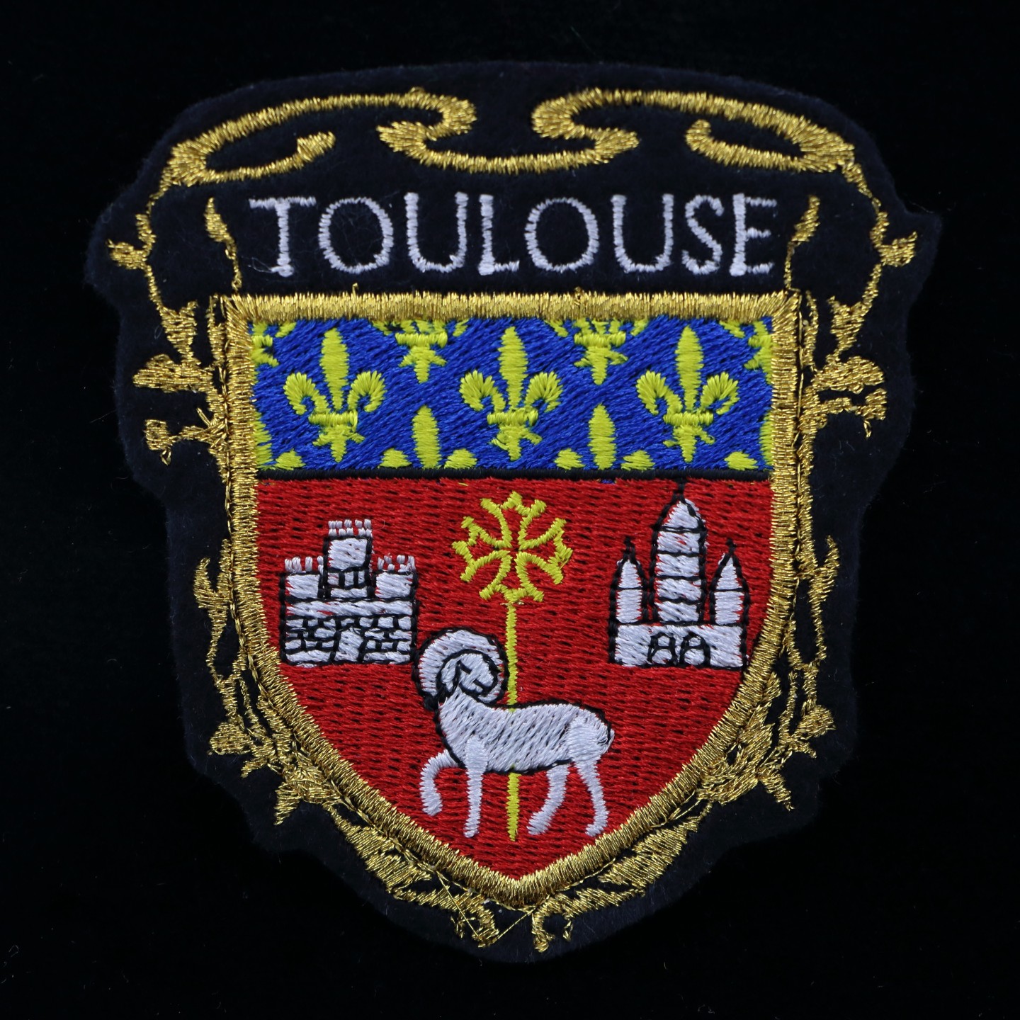 &Eacute;cusson de la ville de Toulouse V1 - Ancien mod&egrave;le - Croix jaune