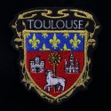 &Eacute;cusson de la ville de Toulouse V2 - Ancien mod&egrave;le - Croix jaune et noir