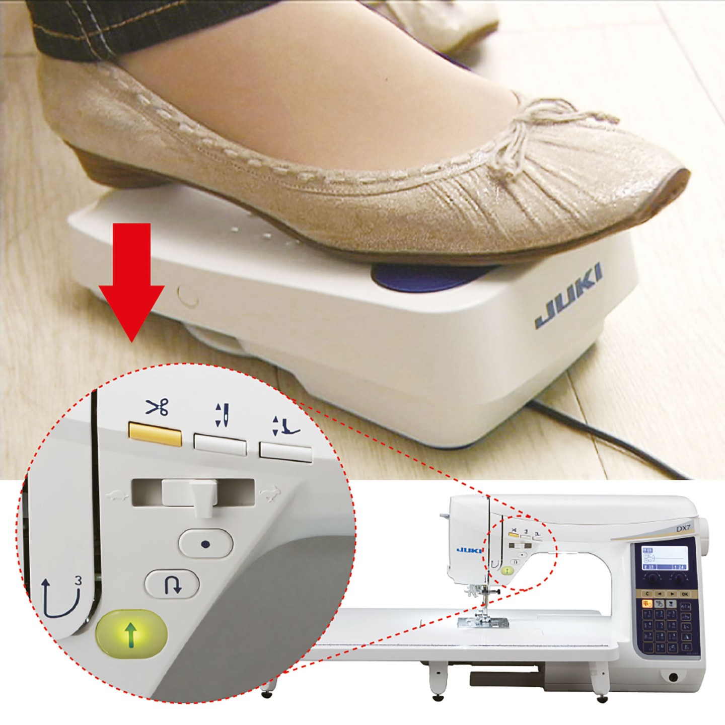 Machine à coudre Juki HZL DX 7