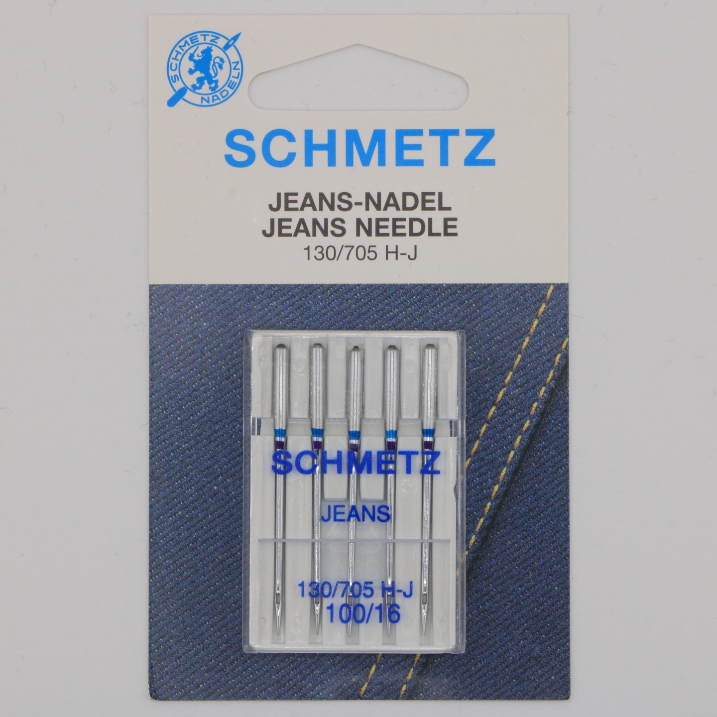 Aiguille Jeans NM 100 130/705 H J pour denim épais et coutures renforcées