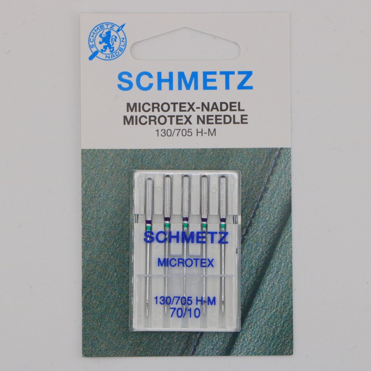Aiguille Microtex NM 70  130/705 H M pour coutures précises sur tissus fins et délicats