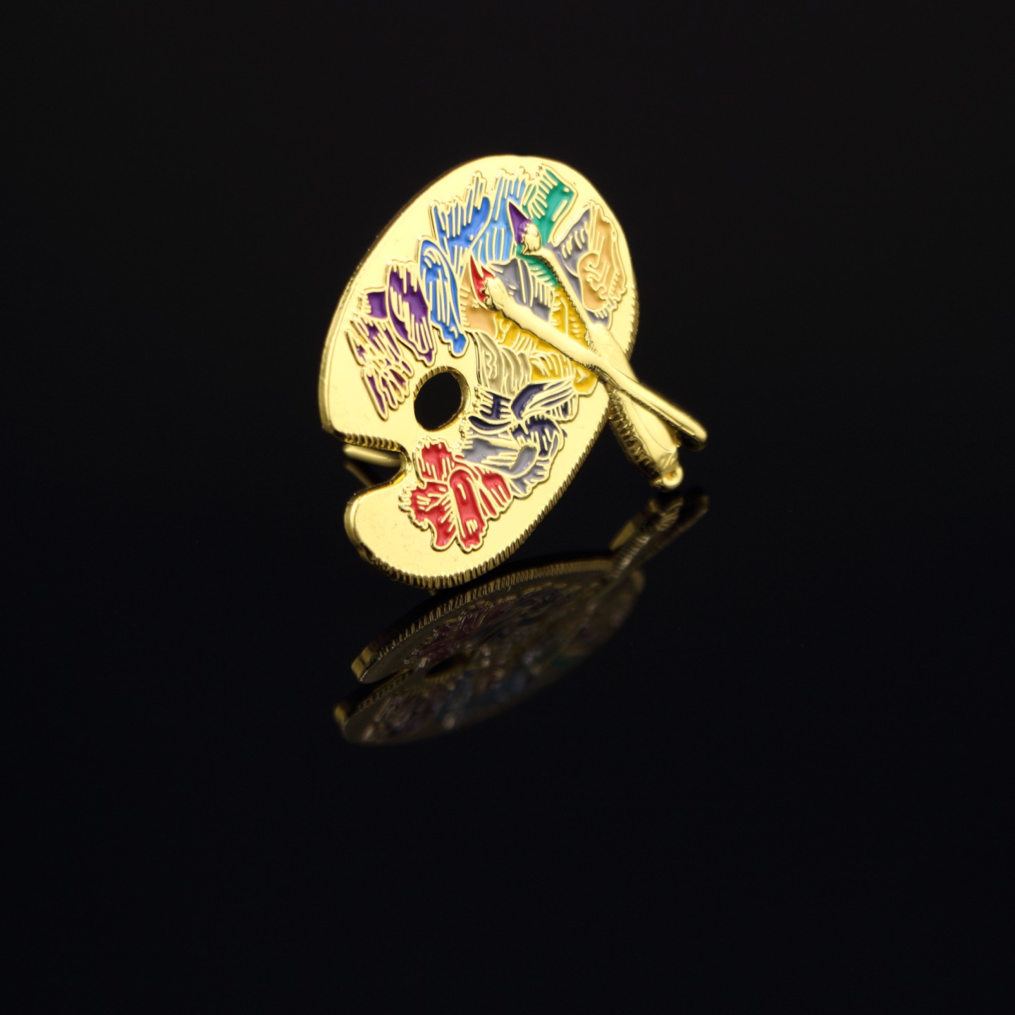 Palette vernie : Amour des arts plastiques