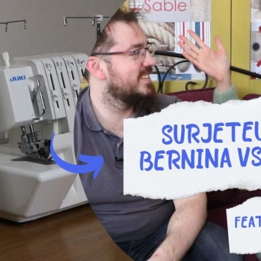 Une petite histoire de surjeuteuse, Juki 114, 214 et Bernina 800DL (feat @LisaPo